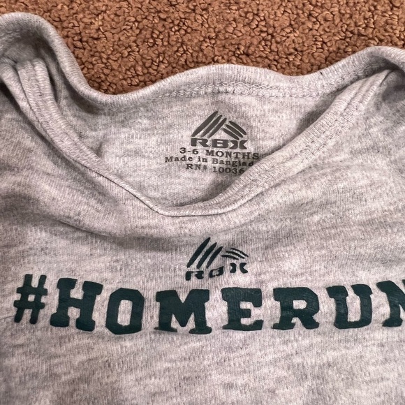 RBX Boys 3-6 Month Bundle of Short Sleeve Athletic Onesies - Picture 5 of 5